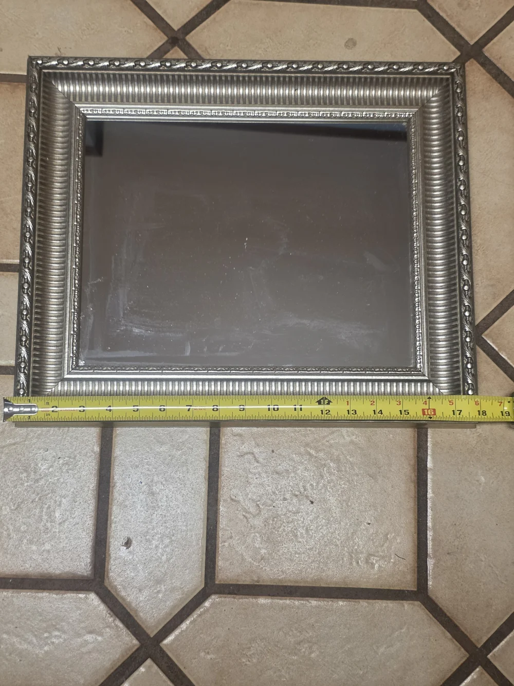 Nordstrom at Home Silver Ornate Rectangular Wall Mirror